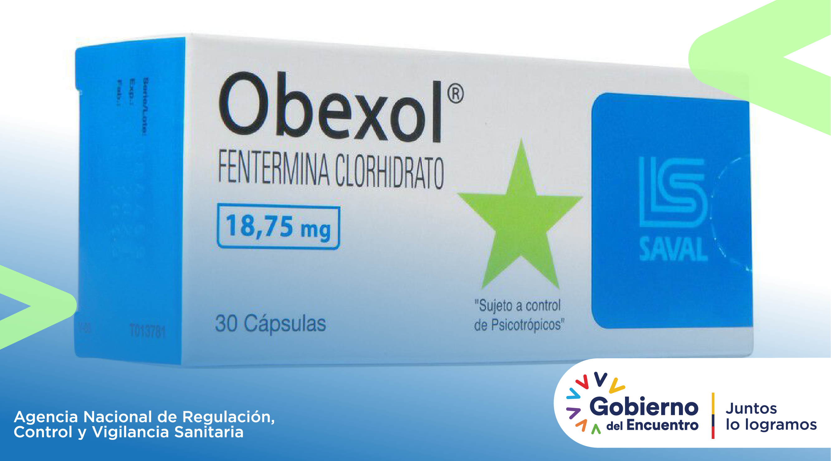 Agencia Nacional de Regulación, Control y Vigilancia Sanitaria » Alerta por  comercialización del medicamento OBEXOL® Fentermina en redes sociales