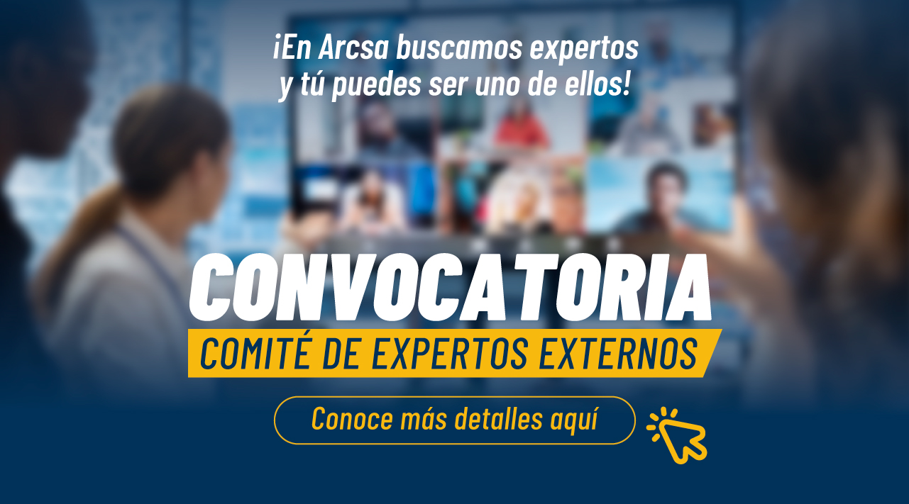 Convocatoria comité de expertos Arcsa